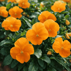 Виола (фиалка) рогатая "Penny Orange"