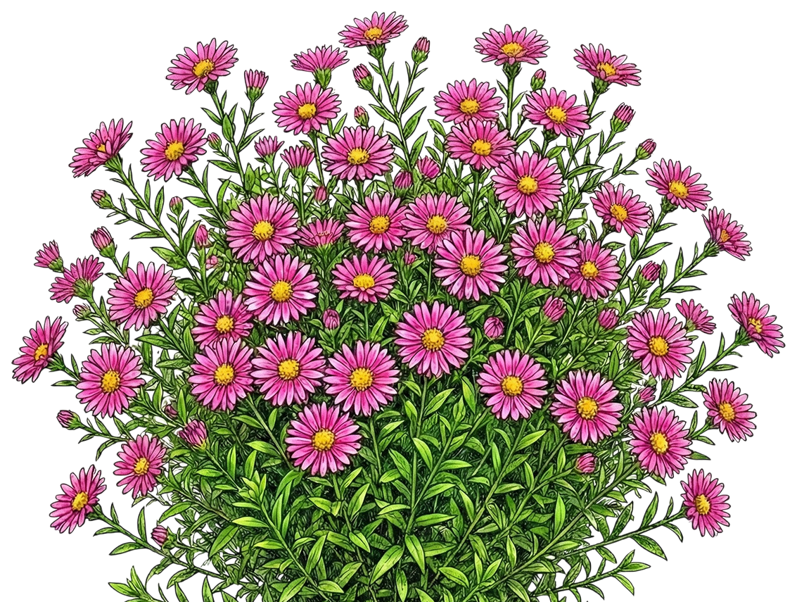 Астра кустарниковая 
