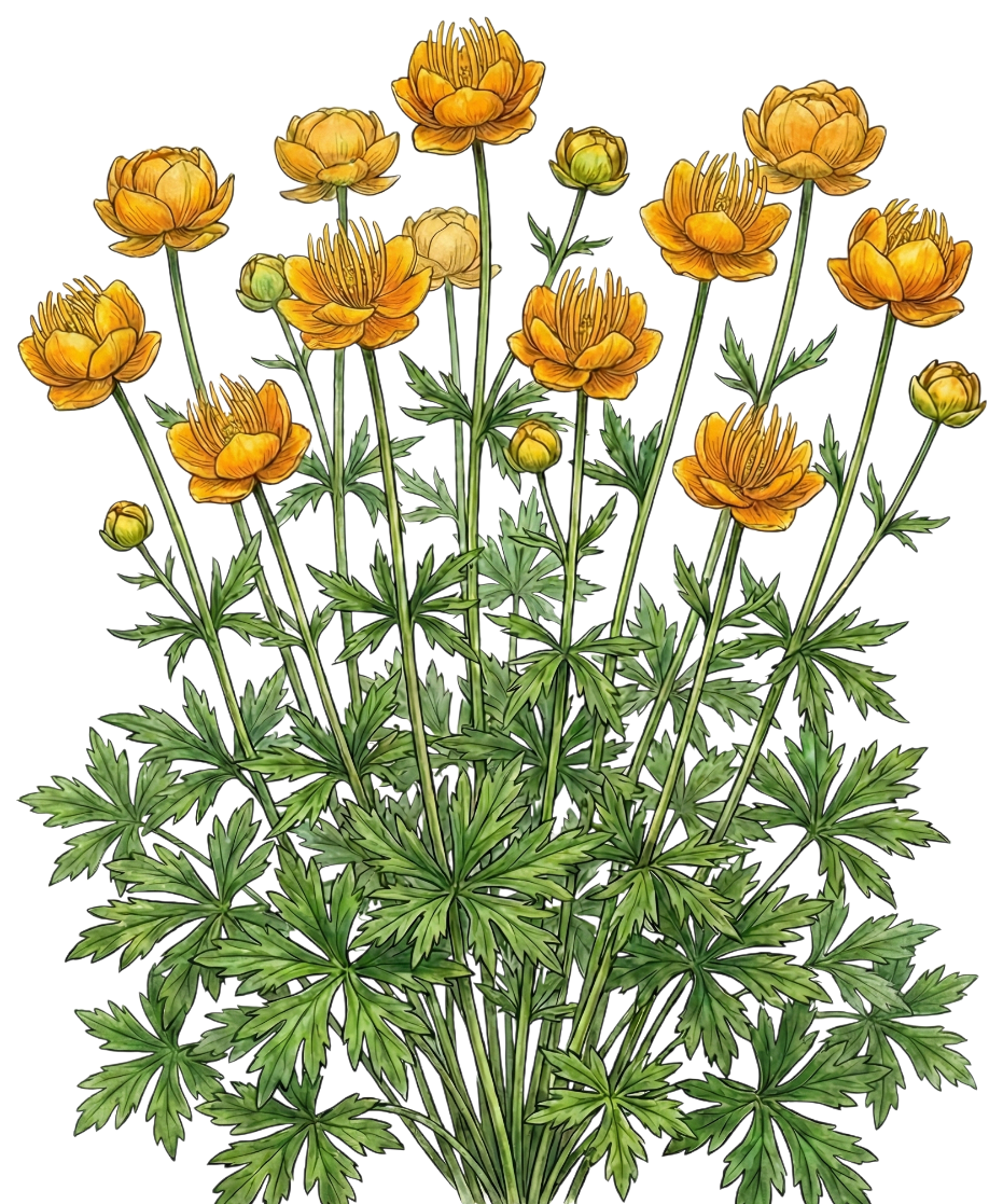 Купальница китайская 
